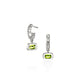 Back view of the John Hardy Heishi peridot drop earrings