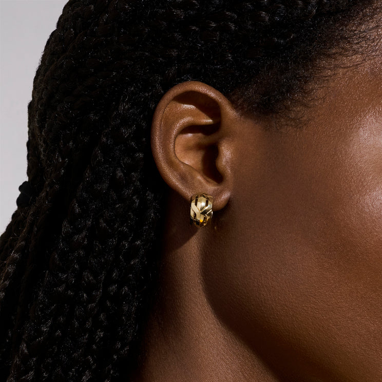 Yellow Gold Icon 50 Hoop Earrings