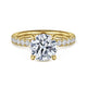 Winslow Yellow Gold Round Diamond Engagement Ring Setting