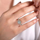 Lyla Cushion Halo Round Engagement Ring Setting