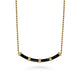 Bujukan Black Enamel Bar Necklace