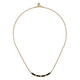 Bujukan Black Enamel Bar Necklace