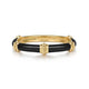 Bujukan Black Enamel Yellow Gold Ring