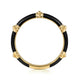Bujukan Black Enamel Yellow Gold Ring