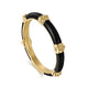 Bujukan Black Enamel Yellow Gold Ring