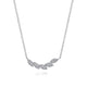 Diamond Leaf Bar Necklace