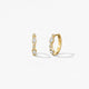 Yellow Gold Bezel Regal Huggies