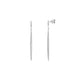 White Gold Classic Stiletto Earrings