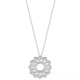 Belle Diamond and Pearl Circle Pendant Necklace