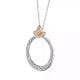 Diamond Athena Circle Pendant Necklace