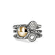 Essentials Diamond Pave Stacking Ring Trio