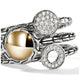 Essentials Diamond Pave Stacking Ring Trio