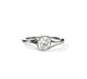 Sterling Silver Lab Grown Diamond Ring