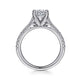 White Gold Joanna Round Diamond Engagement Ring Setting