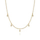 Yellow Gold Diamond Kite Droplet Necklace