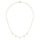 Yellow Gold Diamond Kite Droplet Necklace