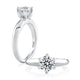 Classic 6-Prong Solitaire Engagement Ring Setting