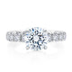 Hidden Halo Round Engagement Ring