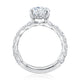 Hidden Halo Round Engagement Ring