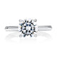 Solitaire Engagement Ring Setting with Surprise Diamonds