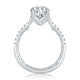 Classic Round Solitaire with Straight Band