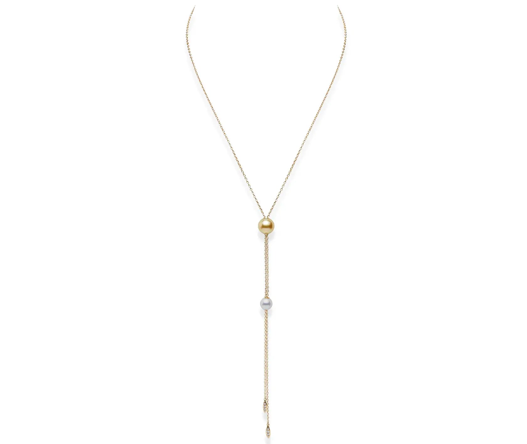 Akoya & Golden South Sea Cultured Pearl Necklace