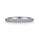 Montreal White Gold Shared Prong Diamond Wedding Band