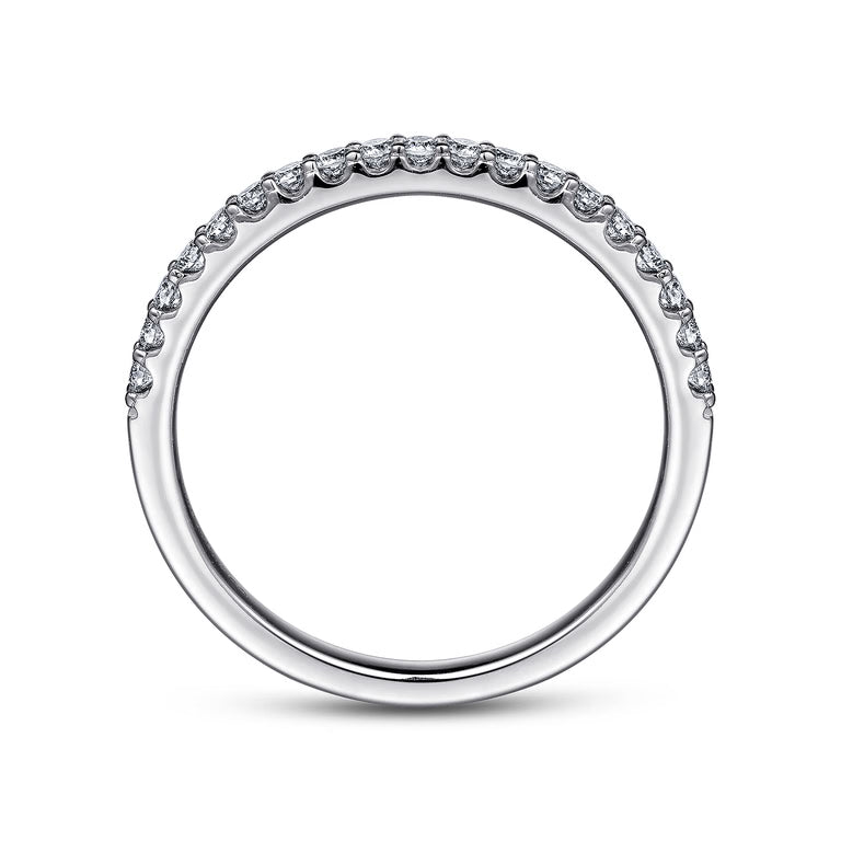 Montreal White Gold Shared Prong Diamond Wedding Band