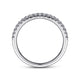 Montreal White Gold Shared Prong Diamond Wedding Band