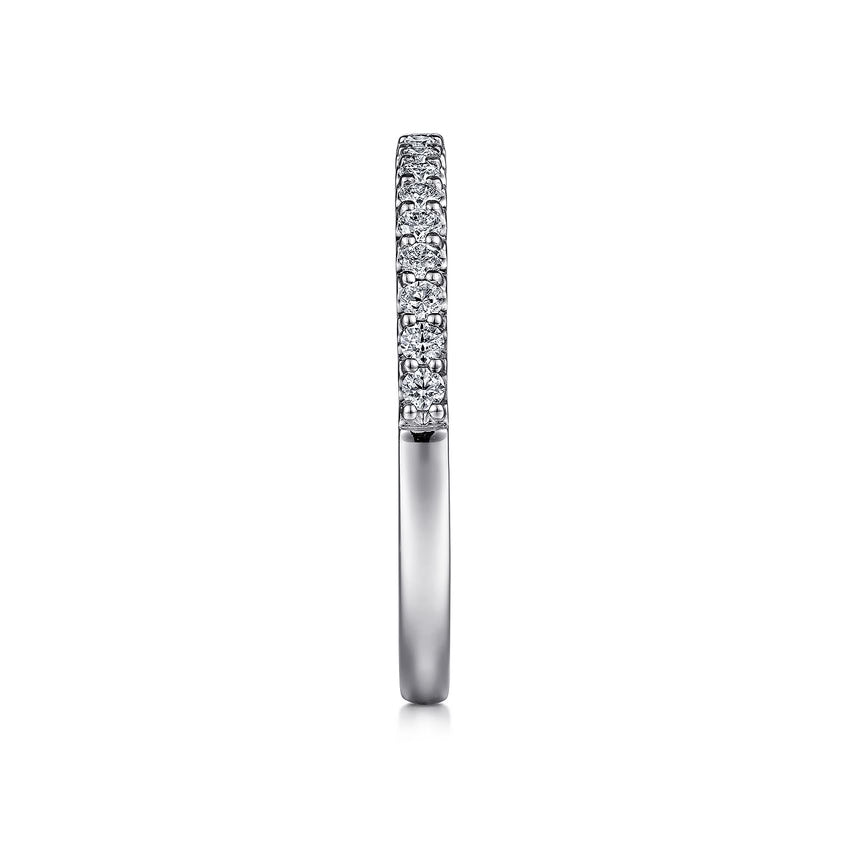 Montreal White Gold Shared Prong Diamond Wedding Band