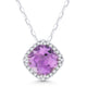 Cushion Shaped Amethyst Necklace