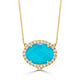 St. Barths Oval Turquoise Necklace