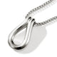 Sterling Silver Surf Pendant Necklace