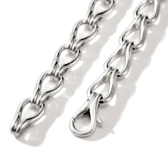 Sterling Silver Surf Link Necklace