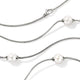 Sterling Silver Freshwater Pearl Multi-Station Necklace