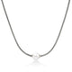 Sterling Silver Cultured Fresh Water Pearl Single Station Necklace