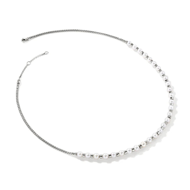 Sterling Silver Essential Pearl Necklace