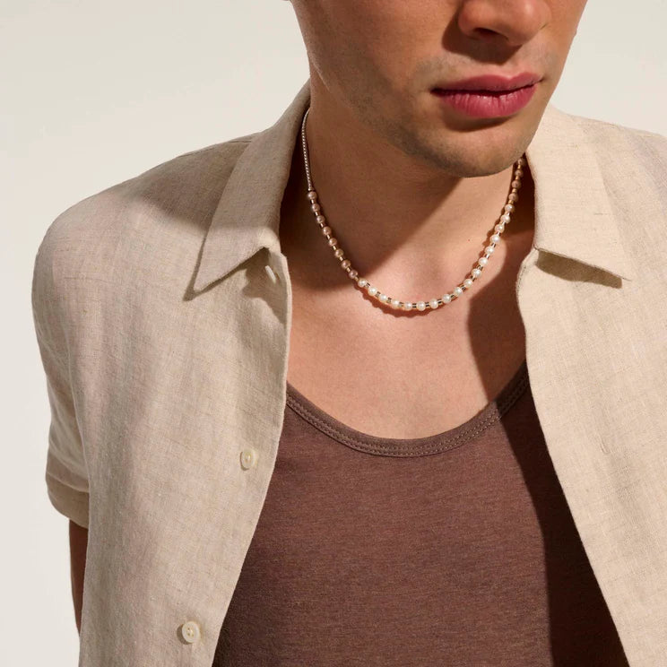 Sterling Silver Essential Pearl Necklace