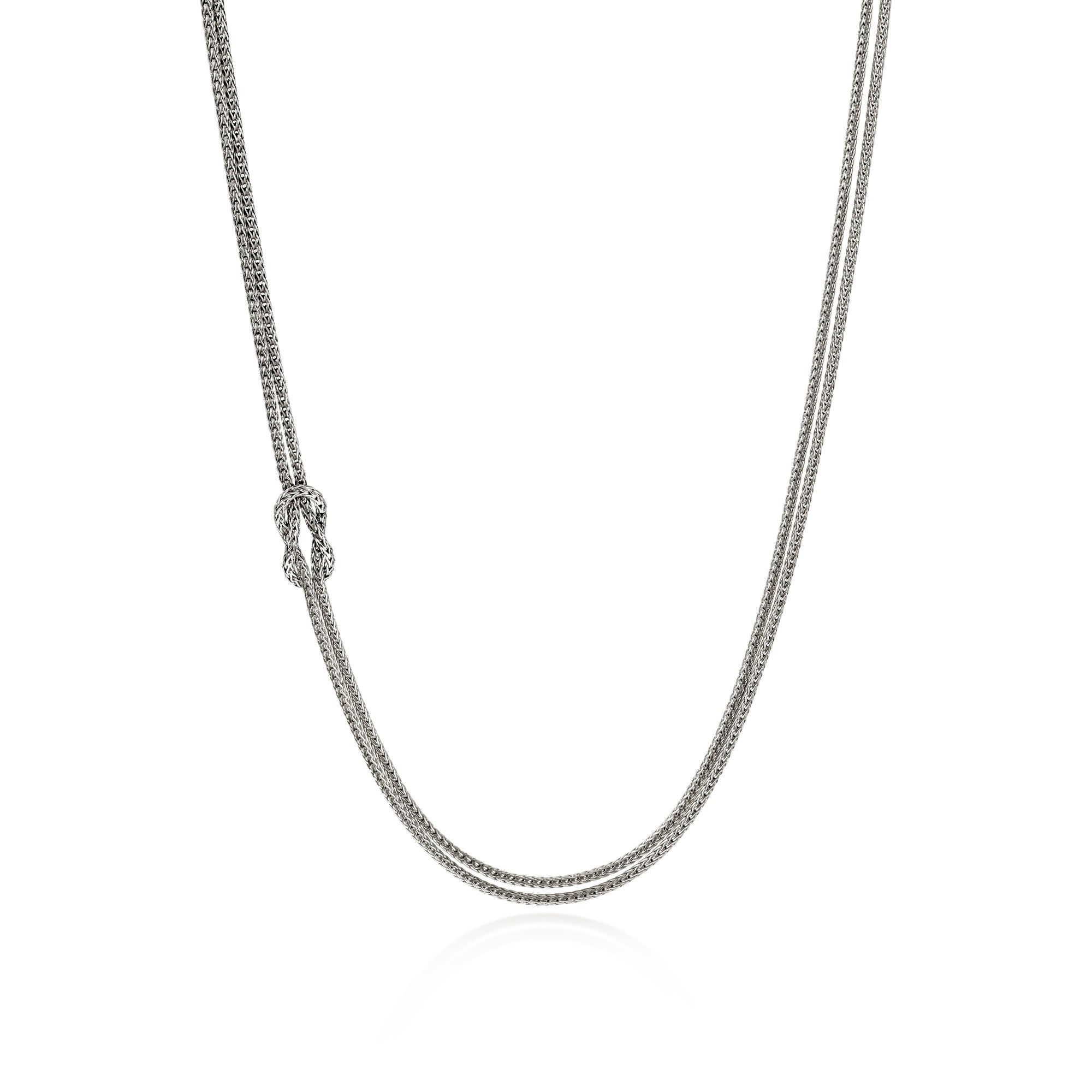 John Hardy Sterling Silver Love Knot Chain Necklace, 3.6mm