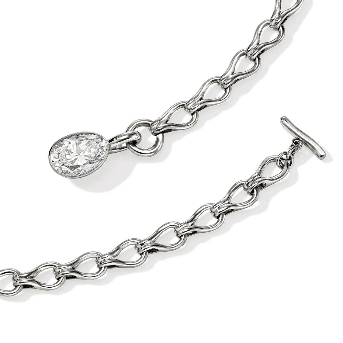 Sterling Silver Lab Grown Diamond Pendant