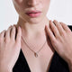John Hardy Sterling Silver Surf Link Pendant Necklace with Diamonds
