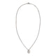John Hardy Sterling Silver Surf Link Pendant Necklace with Diamonds