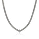 Sterling Silver Icon Link Diamond Necklace