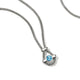 John Hardy Sterling Silver Icon Necklace with Treated Swiss Blue Topaz