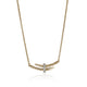 John Hardy 14K Yellow Gold Spear Station Necklace with Diamonds