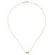 Rectangular Yellow Gold Diamond Bar Necklace