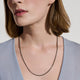 John Hardy Sterling Silver Satin Matte Black Box Chain Necklace, 2.7mm, 26 Inch