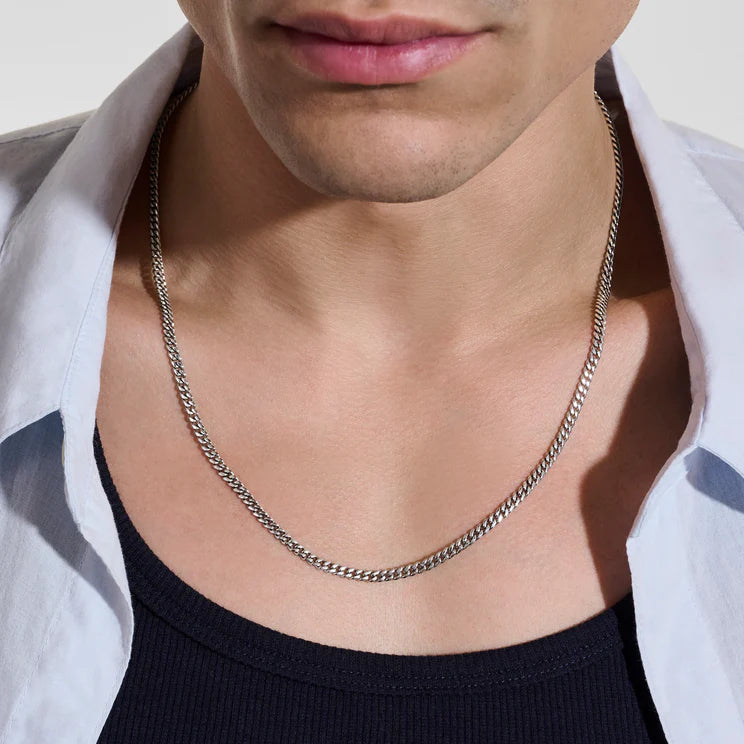 Sterling Silver 3.9MM Curb Chain