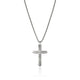 John Hardy Men's Sterling Silver Icon 50 Cross Pendant Necklace, 22 Inch