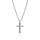 John Hardy Men's Sterling Silver Icon 50 Cross Pendant Necklace, 22 Inch